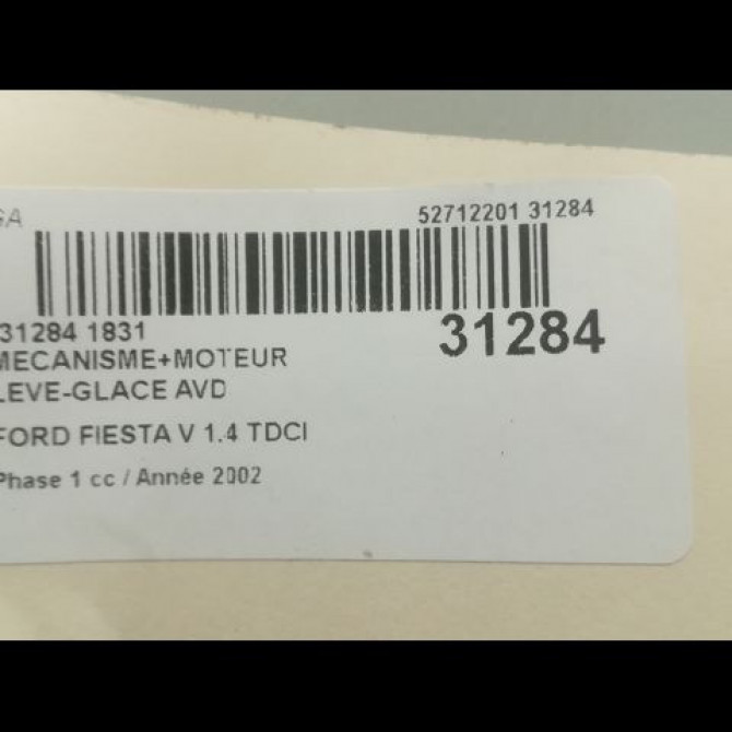 Mecanisme + moteur lève-glace avant droit occasion FORD FIESTA V Phase 1 09-2002->10-2005 1.4 TDCI 1567722 3