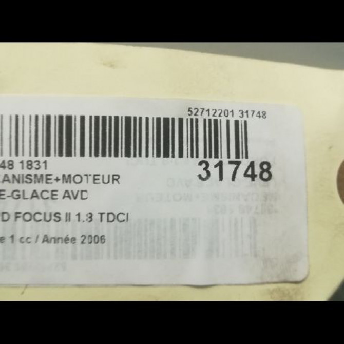 Mecanisme + moteur lève-glace avant droit occasion FORD FOCUS II Phase 1 09-2004->12-2007 1.8 TDCI 115ch 1738646 3