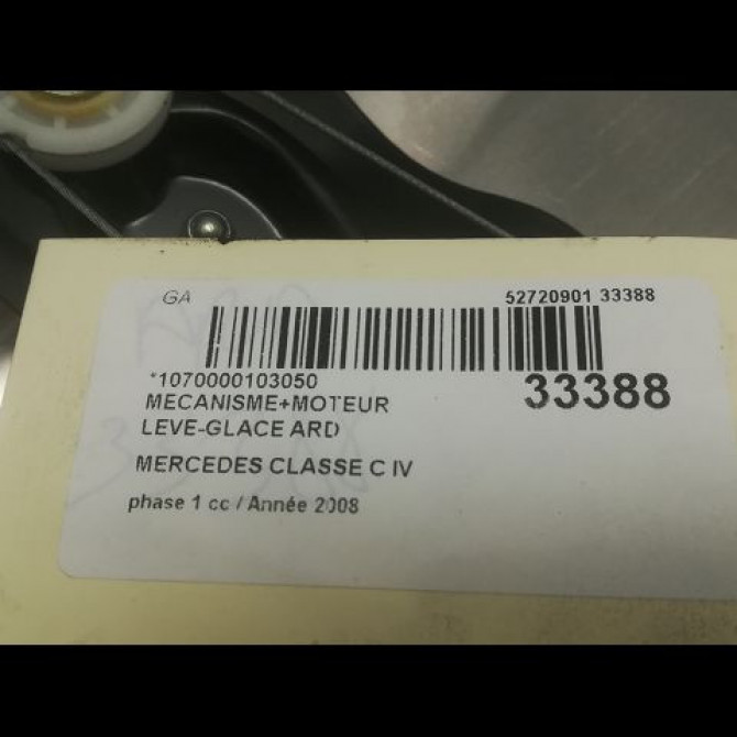 Mecanisme+moteur leve-glace ard occasion MERCEDES CLASSE C IV phase 1 02-2014->... C220 170ch 2127301879 4