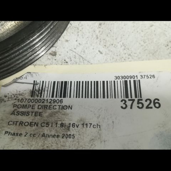 Pompe direction assistee occasion CITROEN C5 I Phase 2 09-2004->06-2008 1.8i 16v 117ch 40076A 4