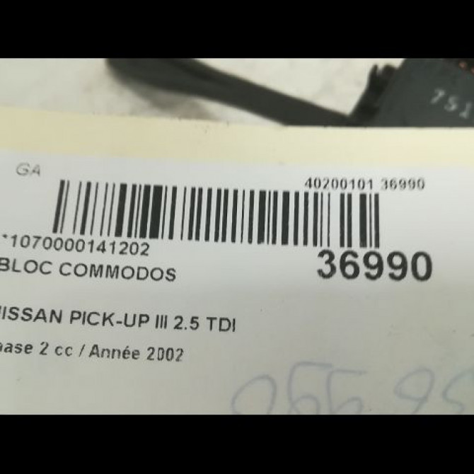Bloc commodos occasion NISSAN PICK-UP III Phase 2 03-2002->09-2006 2.5 TDI 4x4 5