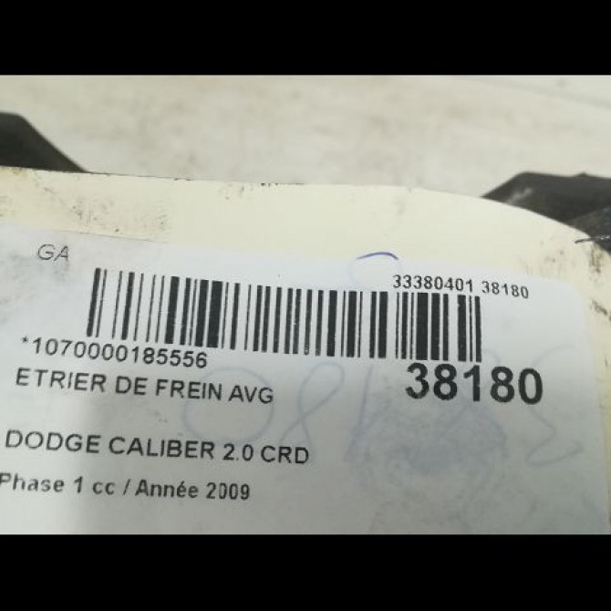 Etrier de frein avant gauche occasion DODGE CALIBER Phase 1 06-2006->... 2.0 CRD R5191239AA 3