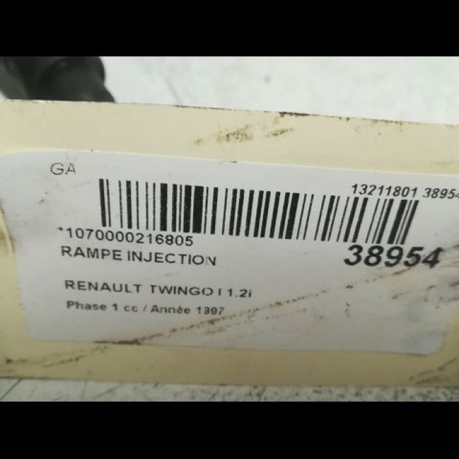 Rampe injection occasion RENAULT TWINGO I Phase 1 04-1993->08-1998 1.2i 55ch 7700870914 3