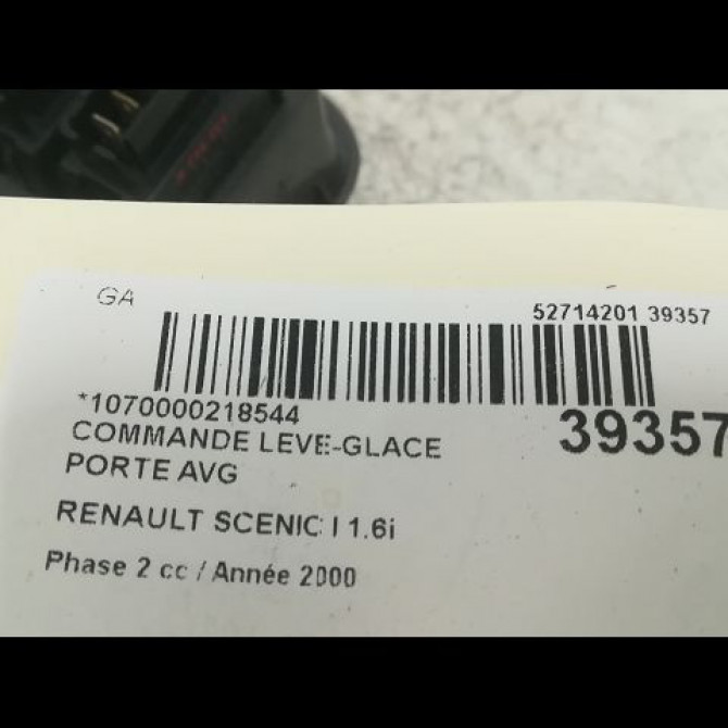 Commande lève-glace porte avant gauche occasion RENAULT SCENIC I Phase 2 08-1999->06-2003 1.6i 107ch 7700432963 3