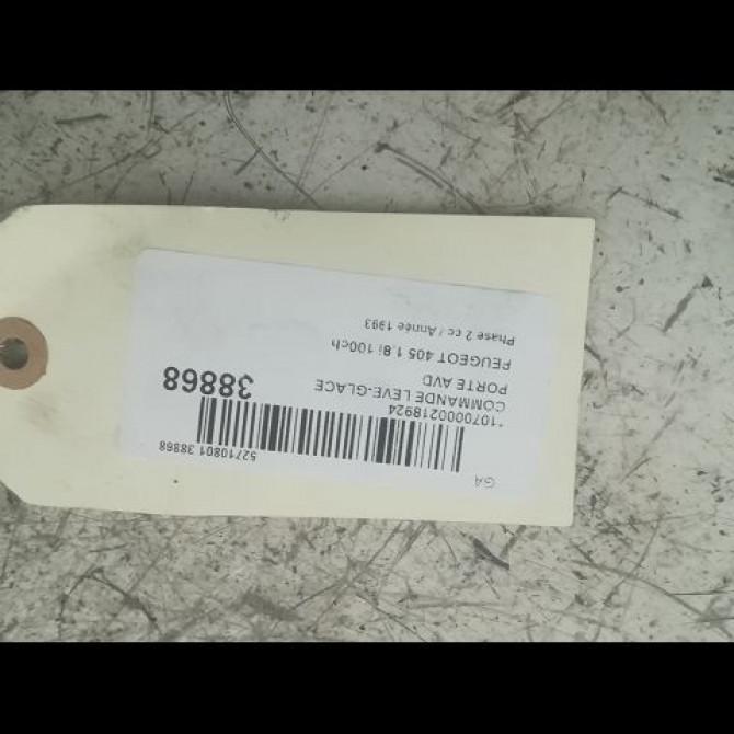 Commande lève-glace porte avant droite occasion PEUGEOT 405 Phase 2 07-1992->06-1996 1.8i 100ch 2