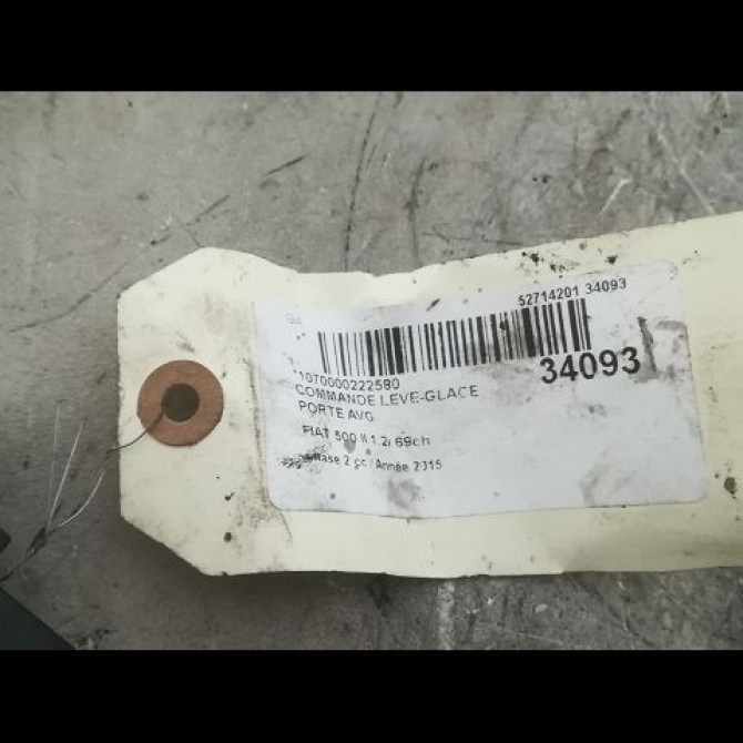 Commande lève-glace porte avant gauche occasion FIAT 500 II phase 2 04-2014->... 1.2i 69ch 735482601 3