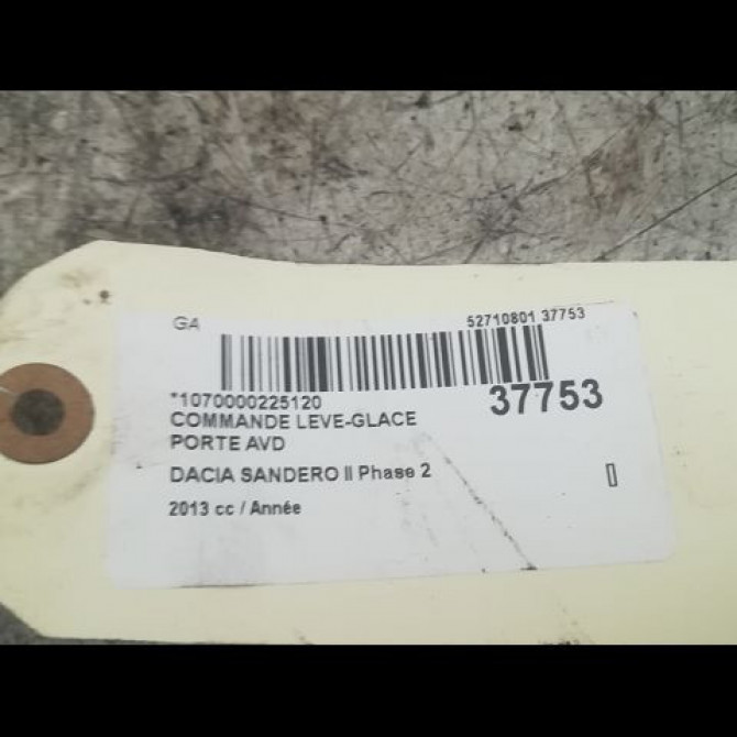 Commande lève-glace porte avant droite occasion DACIA SANDERO II Phase 2 02-2017->... 254214937R 2