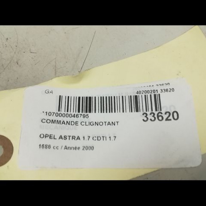 Commande clignotant occasion OPEL ASTRA II Phase 1 04-1998->09-2004 1.7 16v DTI 75ch 13142073 5