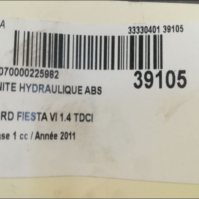 Unité hydraulique ABS occasion FORD FIESTA VI Phase 1 10-2008->11-2012 1.4 TDCI 70ch 1812481 4
