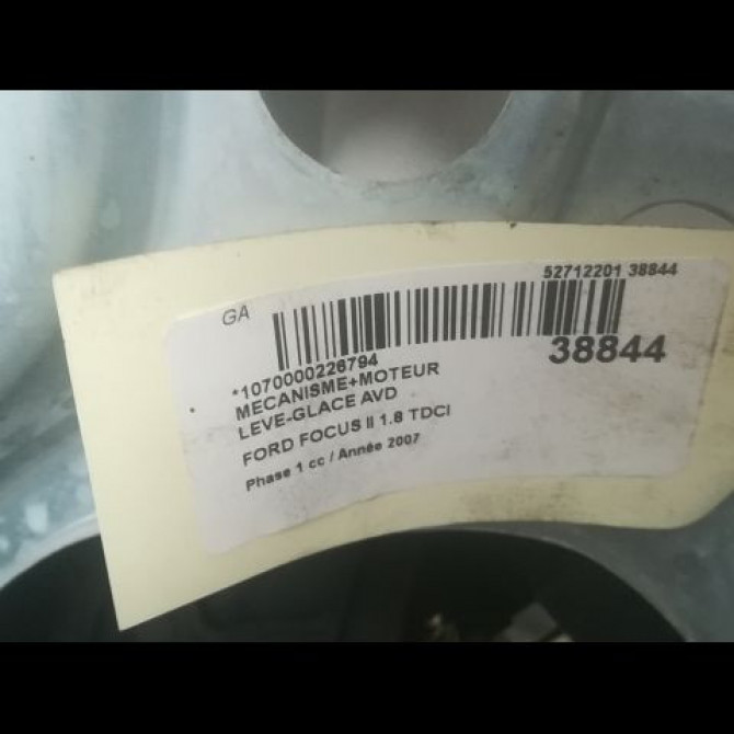 Mecanisme + moteur lève-glace avant droit occasion FORD FOCUS II Phase 1 09-2004->12-2007 1.8 TDCI 115ch 1738646 3