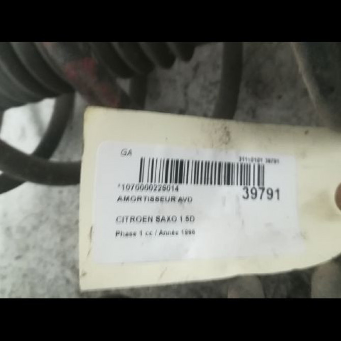 Amortisseur avant droit occasion CITROEN SAXO Phase 1 03-1996->09-1999 1.5D 5202L6 4