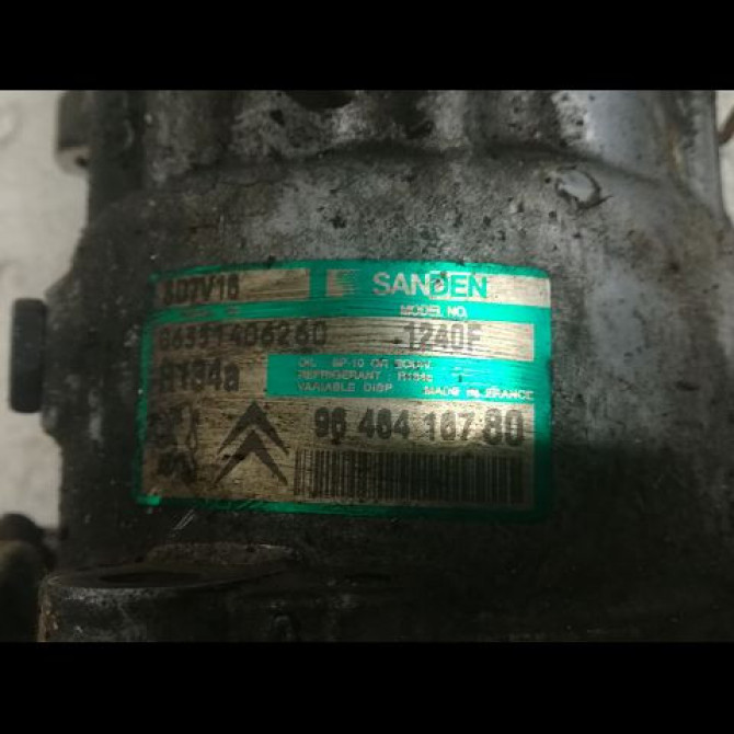 Compresseur air conditionne occasion PEUGEOT 307 Phase 1 04-2001->06-2005 2.0 HDI 90ch 6453LA 2