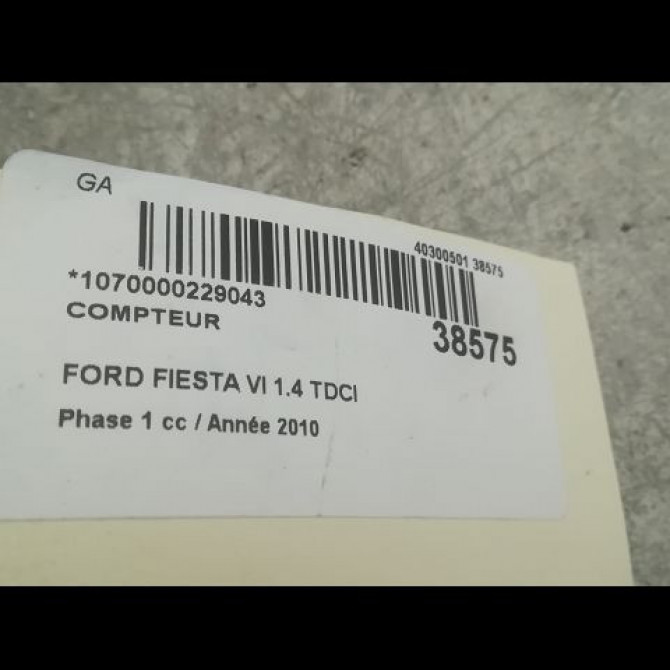 Compteur occasion FORD FIESTA VI Phase 1 10-2008->11-2012 1.4 TDCI 68ch 1786854 3