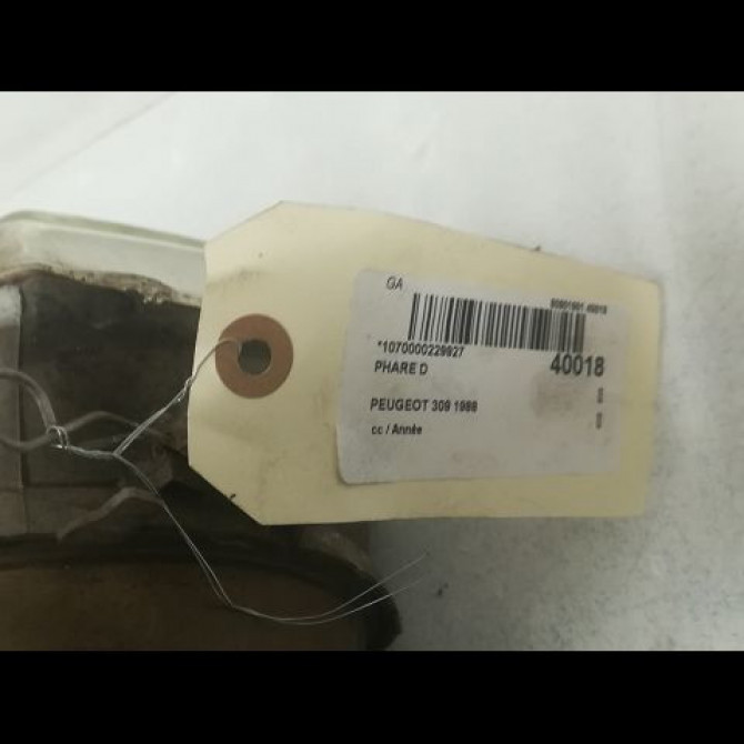 Phare droit occasion PEUGEOT 309 3
