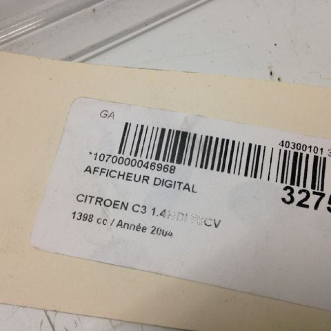 Afficheur digital occasion CITROEN C3 I Phase 1 04-2002->10-2005 1.4 HDi 4