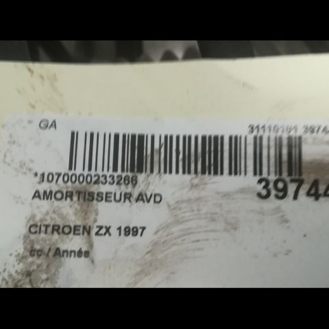 Amortisseur avant droit occasion CITROEN ZX 5202Q5 2