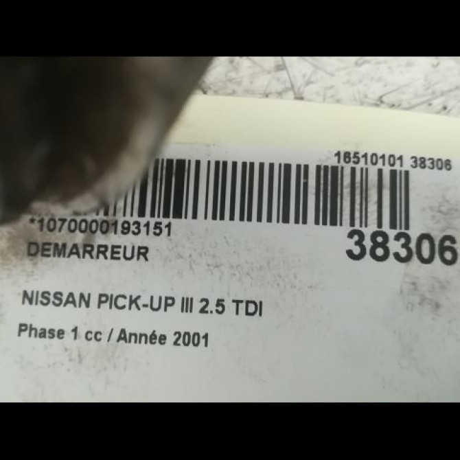 Démarreur occasion NISSAN PICK-UP III Phase 1 07-1998->03-2002 2.5 TDI 233006T00A 4
