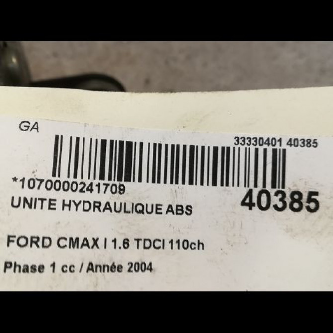 Unité hydraulique ABS occasion FORD CMAX I Phase 1 09-2003->03-2007 1.6 TDCI 110ch 90541362 4