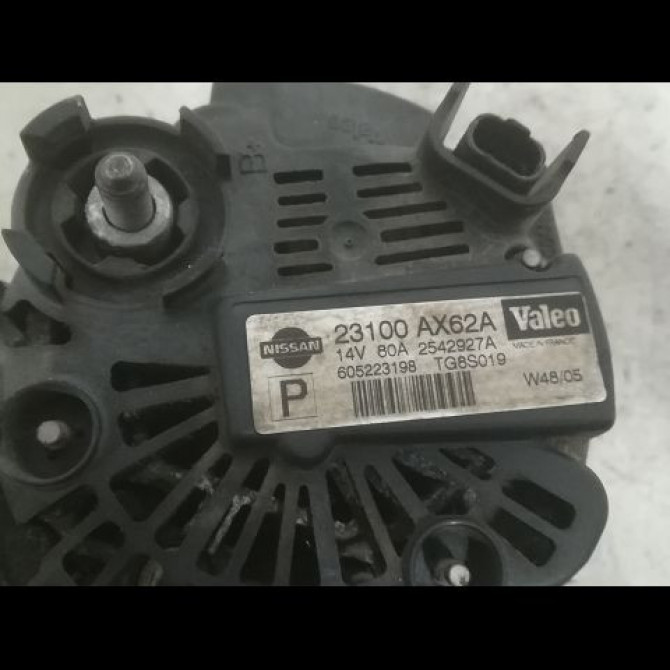 Alternateur occasion NISSAN MICRA III Phase 2 11-2005->11-2007 1.2i 65ch 23100AX62A 5