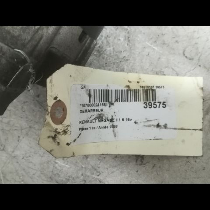 Démarreur occasion RENAULT MEGANE II Phase 1 09-2003->12-2005 1.6 16v 8200266777 5
