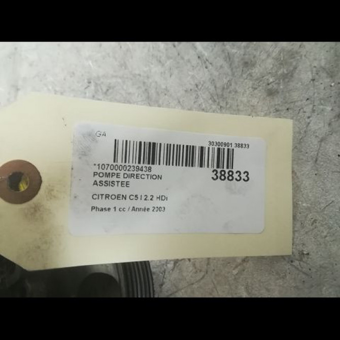 Pompe direction assistee occasion CITROEN C5 I Phase 1 03-2001->09-2004 2.2 HDi 40077A 4