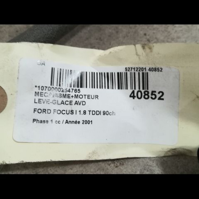 Mecanisme + moteur lève-glace avant droit occasion FORD FOCUS I Phase 1 10-1998->09-2004 1.8 TDDI 90ch 1331616 3
