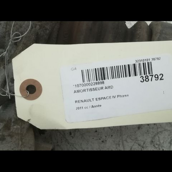 Amortisseur arrière droit occasion RENAULT ESPACE IV Phase 2 03-2006->07-2012 3