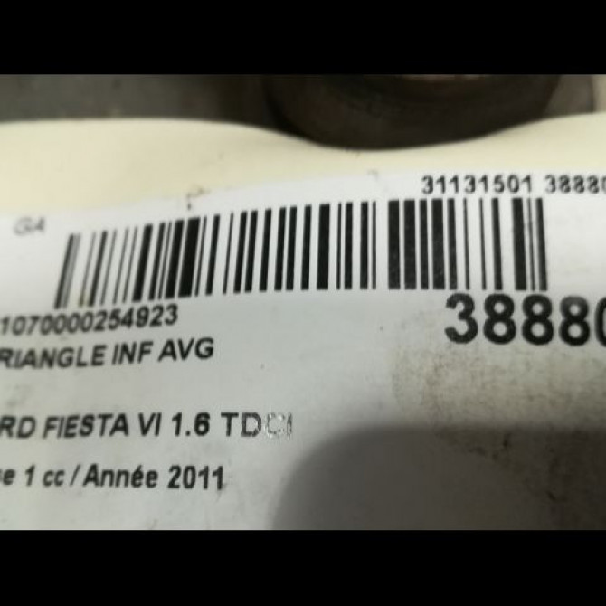 Triangle inf avg occasion FORD FIESTA VI Phase 1 10-2008->11-2012 1.6 TDCI 95ch 1737305 2