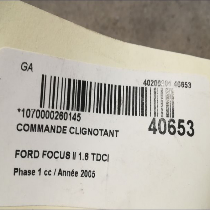 Commande clignotant occasion FORD FOCUS II Phase 1 09-2004->12-2007 1.6 TDCI 110ch 1362588 3