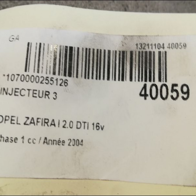 occasion OPEL ZAFIRA I Phase 1 03-1999->07-2005 2.0 DTI 16v 100ch 93171940 3