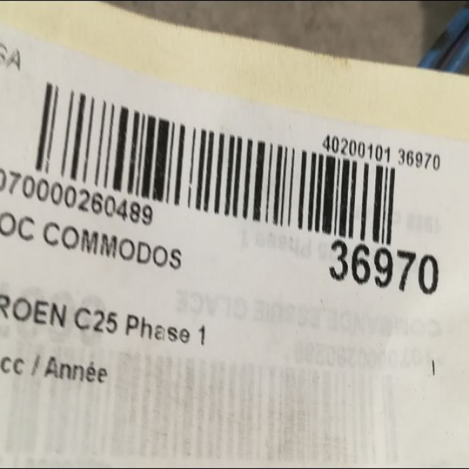 Bloc commodos occasion CITROEN C25 Phase 1 06-1984->09-1990 2