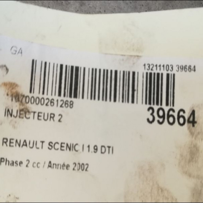 occasion RENAULT SCENIC I Phase 2 08-1999->06-2003 1.9 DTI 80ch 8200047506 3