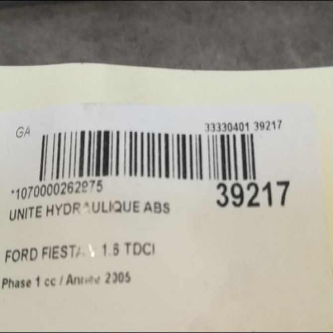 Unité hydraulique ABS occasion FORD FIESTA V Phase 1 09-2002->10-2005 1.6 TDCI 1467717 3