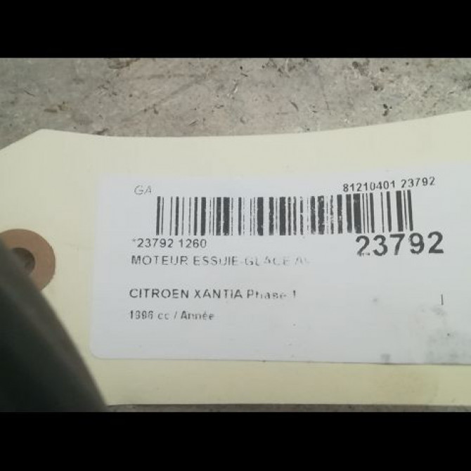 Moteur essuie-glace avant occasion CITROEN XANTIA Phase 1 03-1993->06-1998 95668914 3