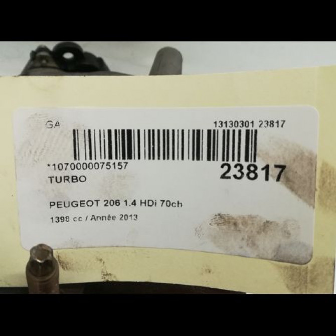 Turbo occasion PEUGEOT 206 Phase 1 09-1998->03-2009 6