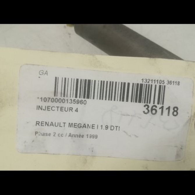 occasion RENAULT MEGANE I Phase 2 03-1999->06-2003 1.9 DTI 7700112880 3