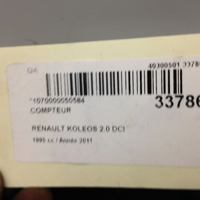 Compteur occasion RENAULT KOLEOS I Phase 1 06-2008->12-2011 2.0 DCI 150ch 248102077R 3