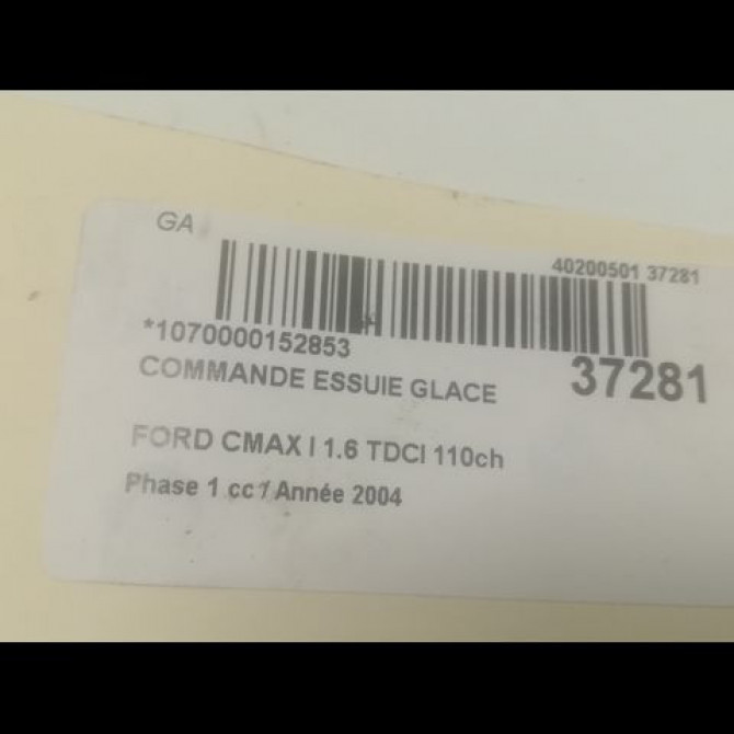 Commande essuie glace occasion FORD CMAX I Phase 1 09-2003->03-2007 1.6 TDCI 110ch 1318862 3