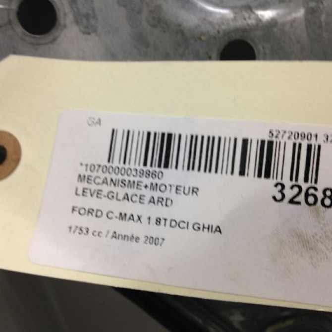 Mecanisme+moteur leve-glace ard occasion FORD CMAX I Phase 2 03-2007->09-2010 1.8 TDCI 8v 115ch 1738648 3