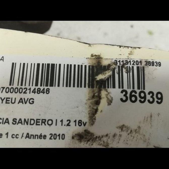 Moyeu avd occasion DACIA SANDERO I Phase 1 06-2008->10-2012 1.2 16v 75ch 6001548867 3