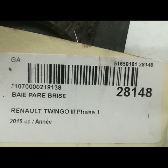 Baie de pare brise RENAULT TWINGO 2 PHASE 1 1.5 DCI - 8V TURBO /R:39017081
