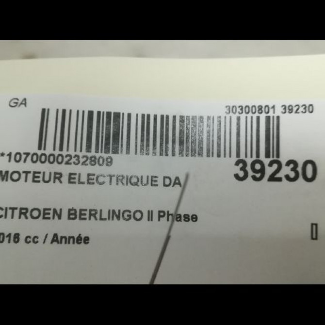 Moteur electrique de direction assistée occasion CITROEN BERLINGO II Phase 3 04-2015->... 1616383080 4