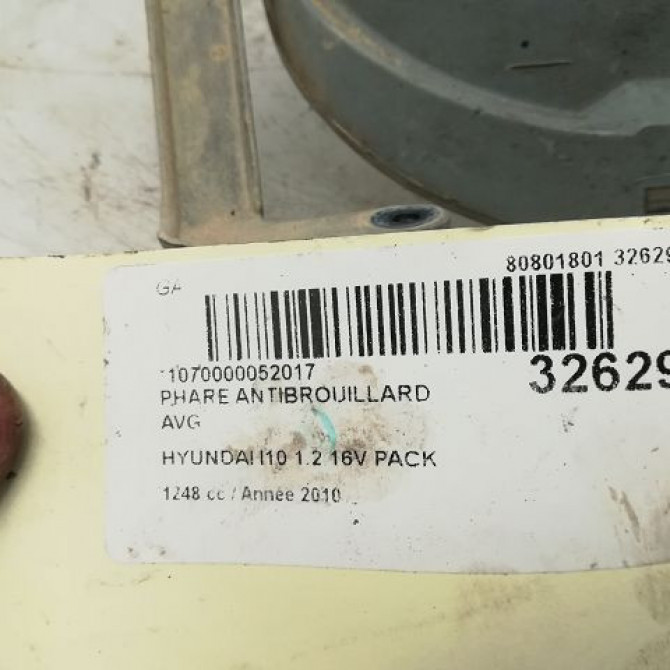 Phare antibrouillard avant gauche occasion HYUNDAI I 10 I Phase 1 03-2008->12-2010 1.2i 922010X000 5