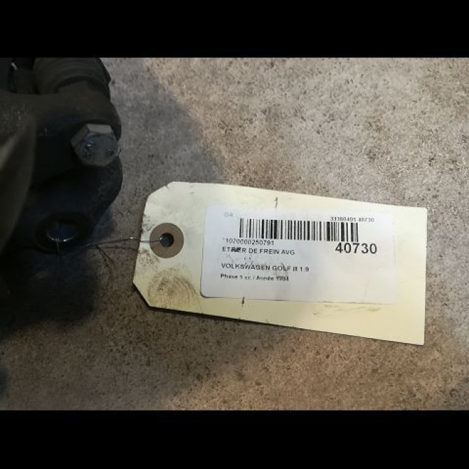 Etrier de frein avant gauche occasion VOLKSWAGEN GOLF III Phase 1 01-1992->12-1997 1.9 TDI 90ch 1H0615123BX 2