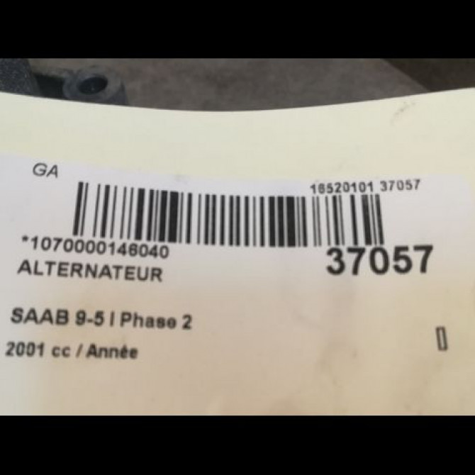Alternateur occasion SAAB 9-5 I Phase 2 07-2001->12-2005 5350087 4