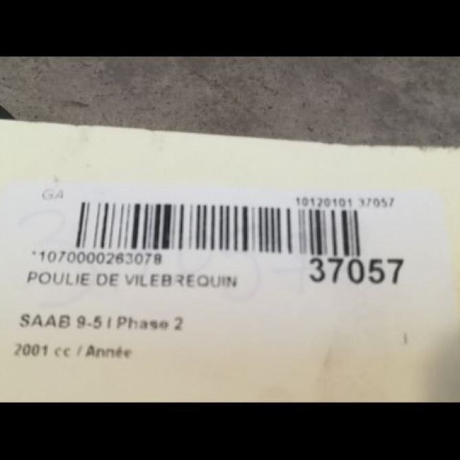 Poulie de vilebrequin occasion SAAB 9-5 I Phase 2 07-2001->12-2005 5950910 3