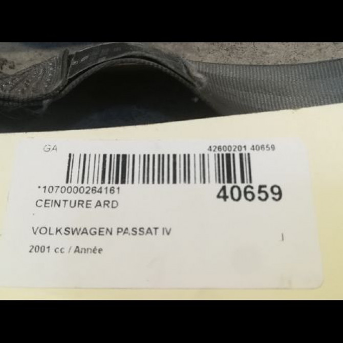 Ceinture arrière droite occasion VOLKSWAGEN PASSAT IV Phase 2 10-2000->03-2005 3B5857806DHCQ 4