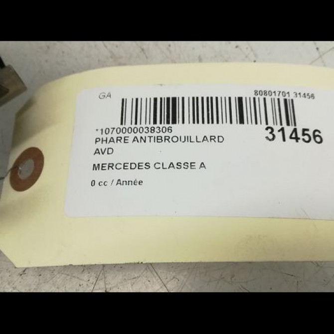 Phare antibrouillard avant droit occasion MERCEDES CLASSE A I 5