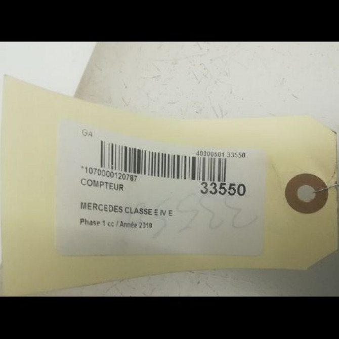 Compteur occasion MERCEDES CLASSE E IV Phase 1 03-2009->11-2012 E 350 CDI 231ch 2129004113 4