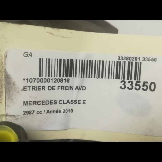 Etrier de frein avant droit occasion MERCEDES CLASSE E IV Phase 1 03-2009->11-2012 E 350 CDI 231ch 2044213681 3